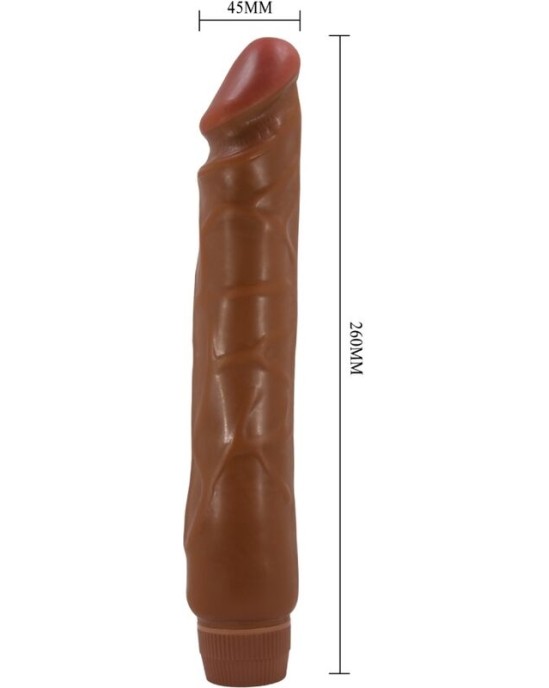 Baile JACK REALISTIC VIBRATOR 26 CM MULATTO