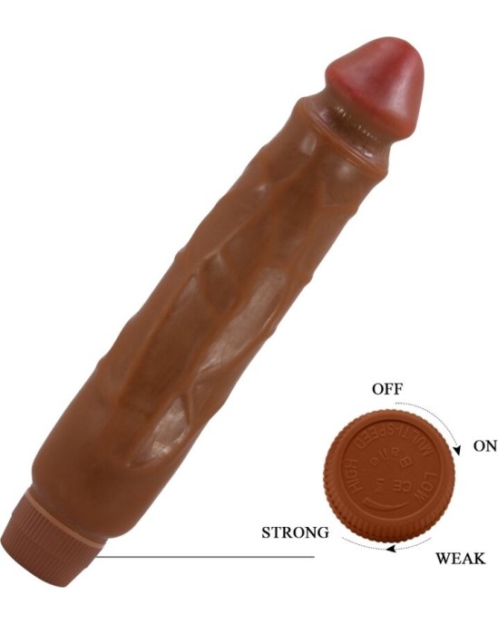 Baile JACK REALISTIC VIBRATOR 26 CM MULATTO