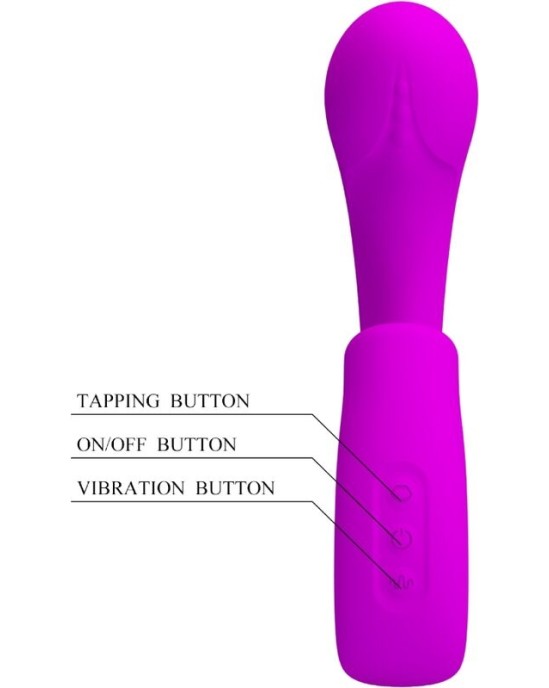 Pretty Love SIBEL SIBEL G-SPOT VIBRATOR + CLITORIS STIMULATOR 10 VIBRATIONS PURPLE