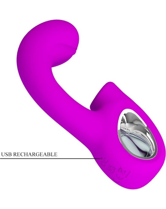 Pretty Love SIBEL SIBEL G-SPOT VIBRATOR + CLITORIS STIMULATOR 10 VIBRATIONS PURPLE