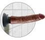 King Cock VIBRATING COCK BROWN 17.78 CM