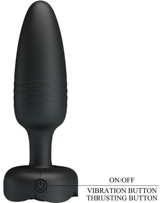 Pretty Love TARION ANAL PLUG WITH LED LIGHT BLACK 12.5 CM