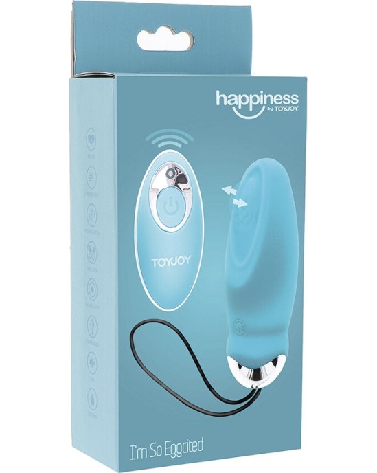 Toyjoy HAPPINESS I'M SO EGGCITED REMOTE CONTROL VIBRATOR BLUE