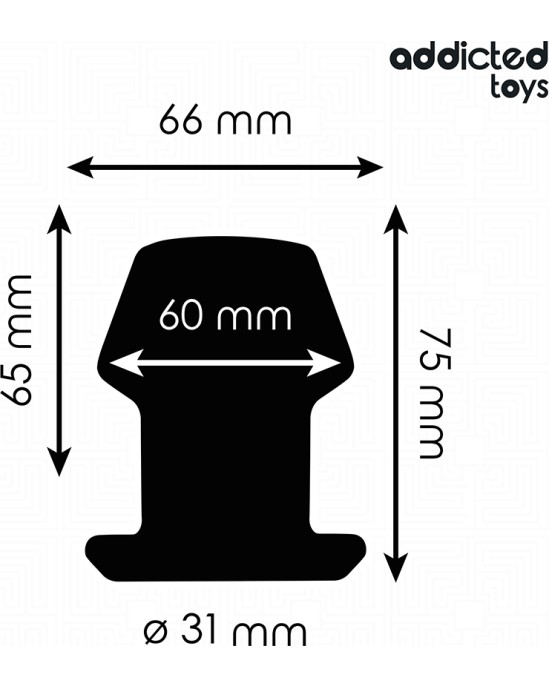 Addicted Toys EXTREME HOLLOW ANAL PLUG SILICONE SIZE S 7.5 CM