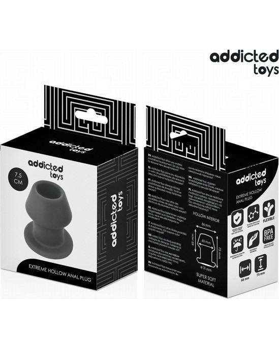 Addicted Toys EXTREME HOLLOW ANAL PLUG SILICONE SIZE S 7.5 CM