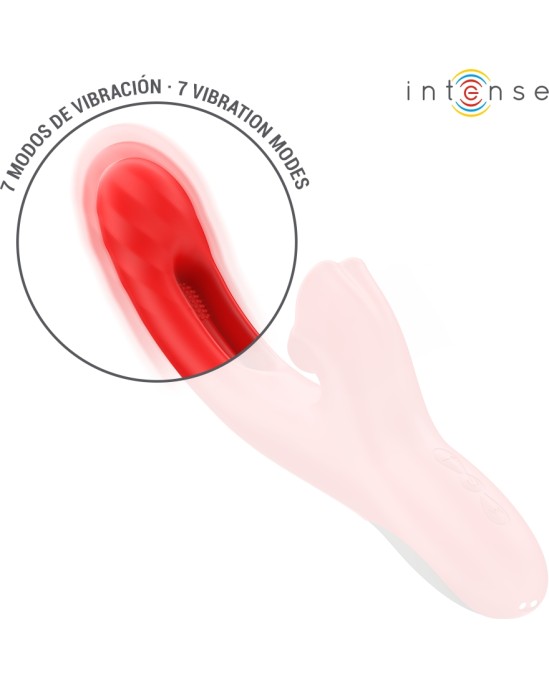 Intense Fun INTENSE - JESSICA MULTIFUNCTION VIBRATOR CLITORIS STIMULATION 24.8 CM RED