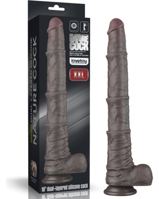 Lovetoy Dual Layered Bendable Dildo XXL 16