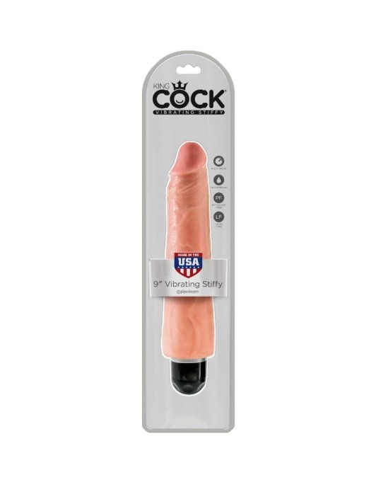 King Cock 23 CM VIBRATING STIFFY - FLESH