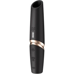 Satisfyer Air Pulse SATISFYER - PERFECT KISS WAVE CLITORIS STIMULATOR BLACK / GOLD