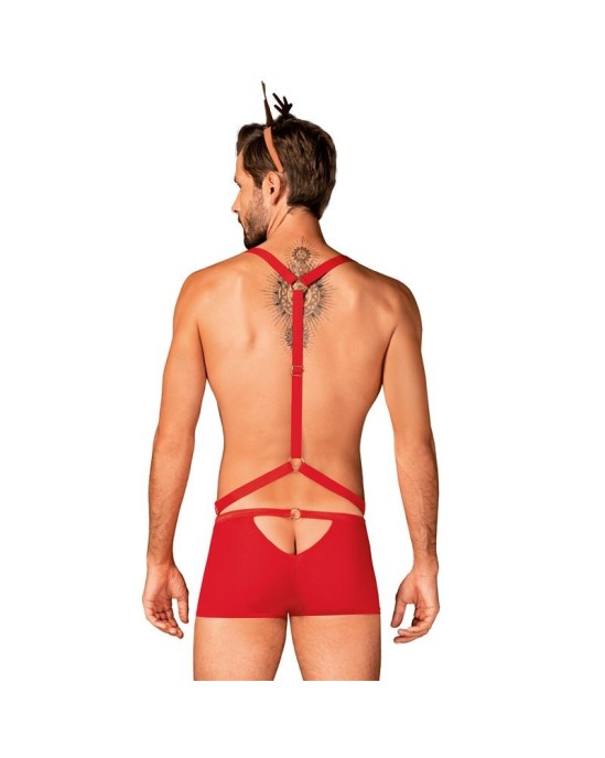 Obsessive Mr Reindy šorti, uzkabes un galvas saišu komplekts