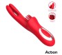 Action Bilma Vibe with Brushing Clit Stimulator and Alternating Function