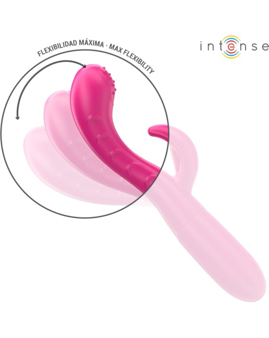 Intense Fun INTENSE — AMARA VIBRATORS AR STIMULĒJOŠU MĒLES 10 VIBRĀCIJAS ROZĀ