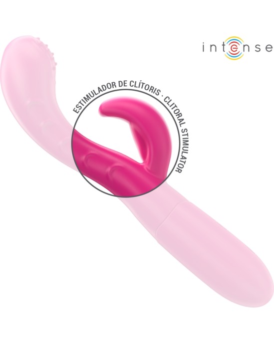 Intense Fun INTENSE — AMARA VIBRATORS AR STIMULĒJOŠU MĒLES 10 VIBRĀCIJAS ROZĀ