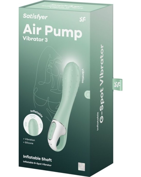 Satisfyer Vibrator SATISFYER - AIR PUMP VIBRATOR 3 INFLATABLE G POINT MINT