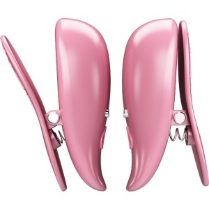 Pretty Love CAILEY NIPPLE CLAMPS 10 VIBRATIONS REMOTE CONTROL PINK