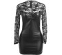 Subblime Dresses SUBBLIME - 955595 LONG SLEEVE DRESS WITH BLACK LACE S/M