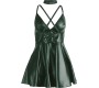 Subblime Dresses SUBBLIME - 955434 DRESS WITH GREEN LEATHER STRAPS S/M