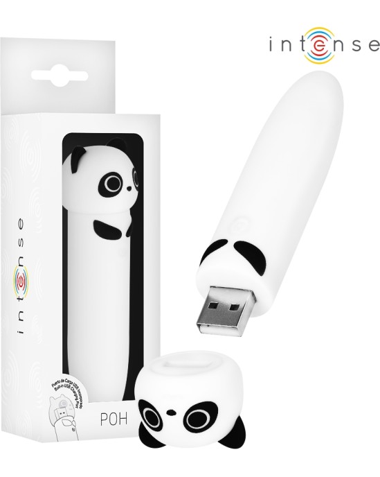 Intense Fun INTENSE - POH PANDA VIBRATING BULLET USB RECHARGEABLE 10 X 2.2 CM