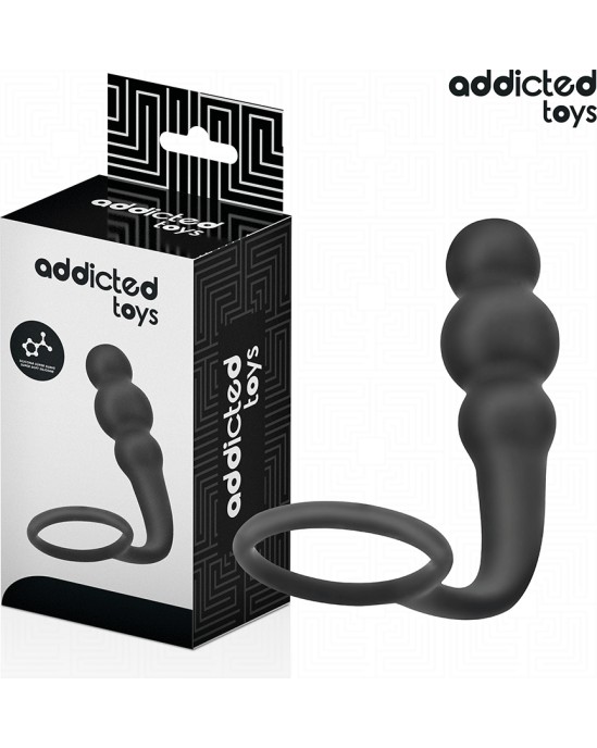 Addicted Toys ANAL PLUG WITH RING SILICONE MODEL 1