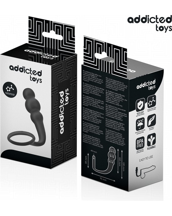 Addicted Toys ANAL PLUG WITH RING SILICONE MODEL 1