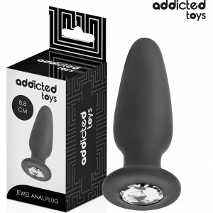 Addicted Toys ANAL PLUG WITH JEWEL SILICONE SIZE S 8.8 CM