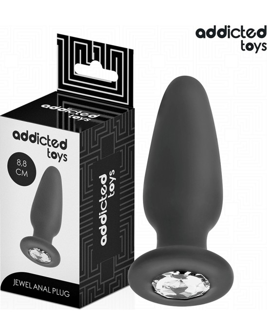 Addicted Toys ANAL PLUG WITH JEWEL SILICONE SIZE S 8.8 CM