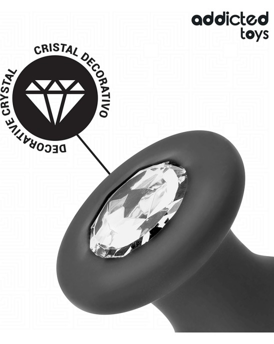 Addicted Toys ANAL PLUG WITH JEWEL SILICONE SIZE S 8.8 CM