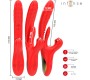 Intense Fun INTENSE - KAROL MULTIFUNCTION VIBRATOR THRUST & STIMULATION & STIMULATING WAVES RED