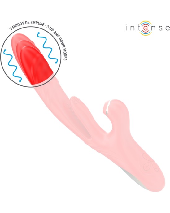 Intense Fun INTENSE - KAROL MULTIFUNCTION VIBRATOR THRUST & STIMULATION & STIMULATING WAVES RED
