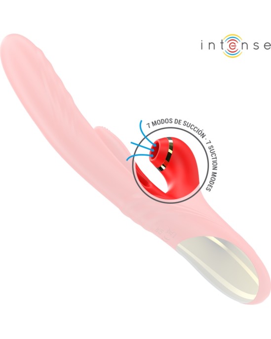 Intense Fun INTENSE - KAROL MULTIFUNCTION VIBRATOR THRUST & STIMULATION & STIMULATING WAVES RED