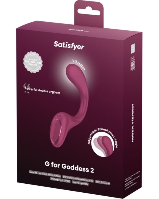 Satisfyer Vibrator SATISFYER - G FOR GODDESS 2 RABBIT VIBRATOR BOTTLE BORDEAUX