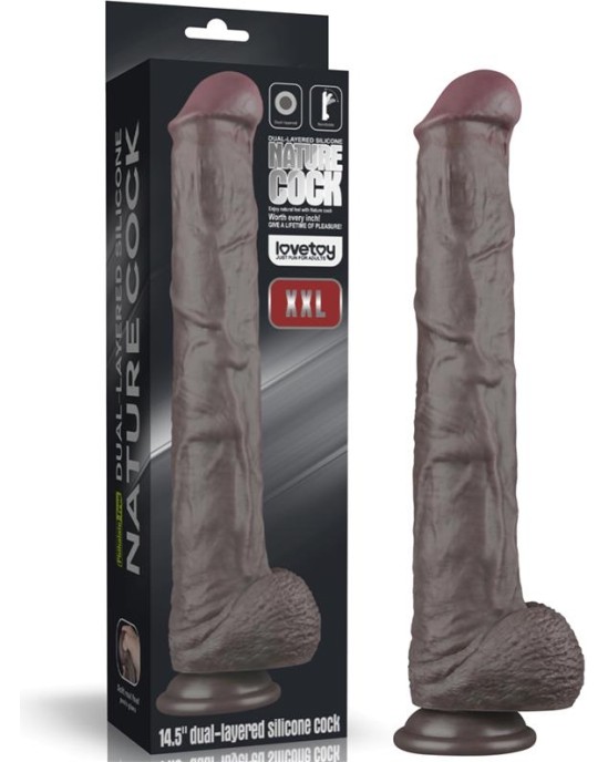 Lovetoy Dual Layered Bendable Dildo XXL 14,5