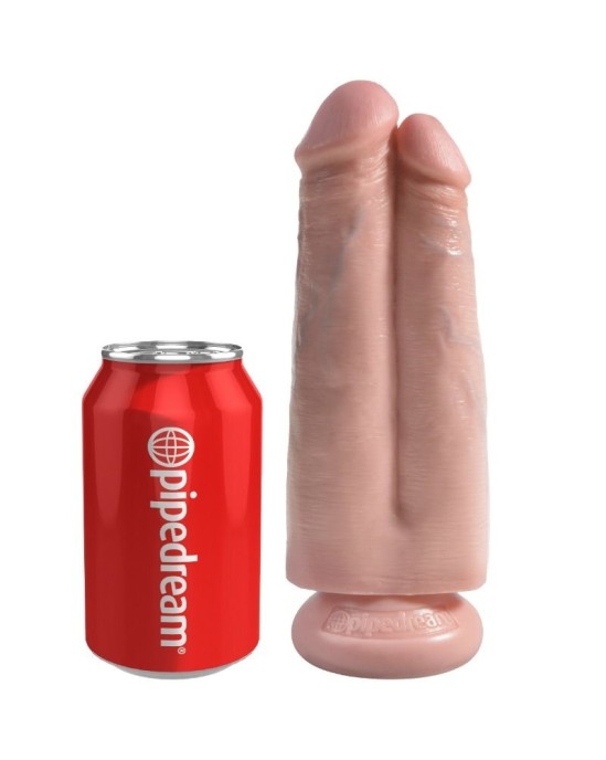 King Cock TWO COCKS ONE HOLE 20.3 CM