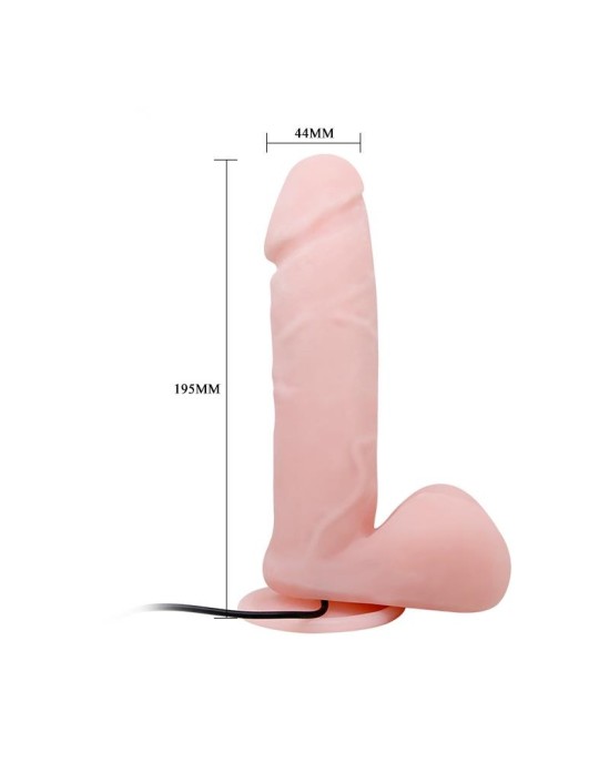 Baile Oliver Vibrating Realistic Dildo with Rotation and Remote Control