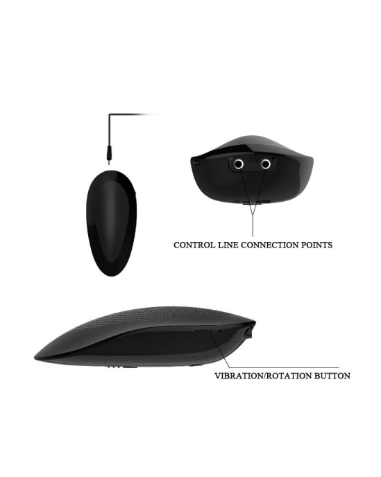 Baile Oliver Vibrating Realistic Dildo with Rotation and Remote Control