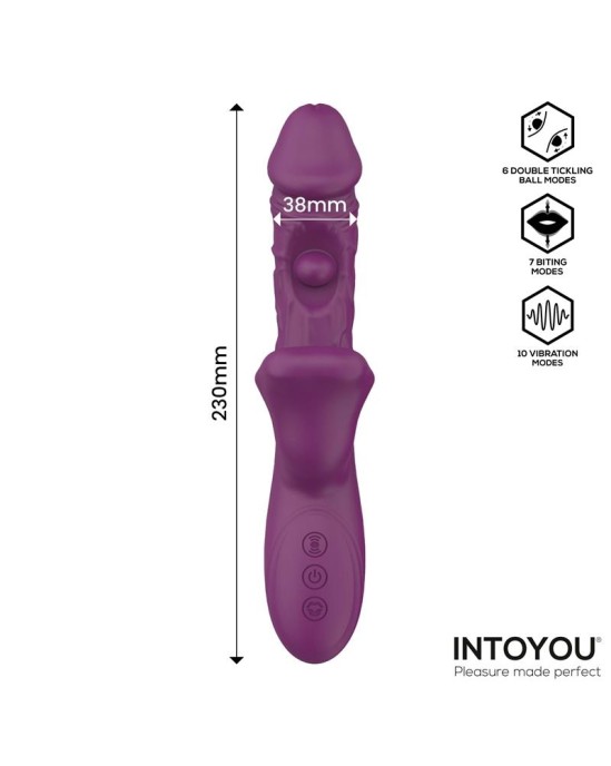 Intoyou Bella Vibe with Double Tickling Ball and Biting 3 Motors