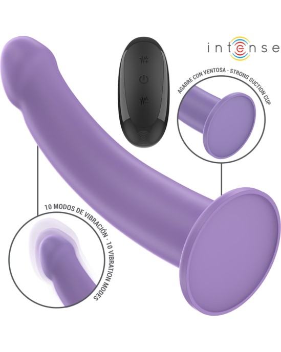 Intense Fun INTENSE - EDDIE VIBRATOR 17.5 CM 10 VIBRATIONS PURPLE REMOTE CONTROL