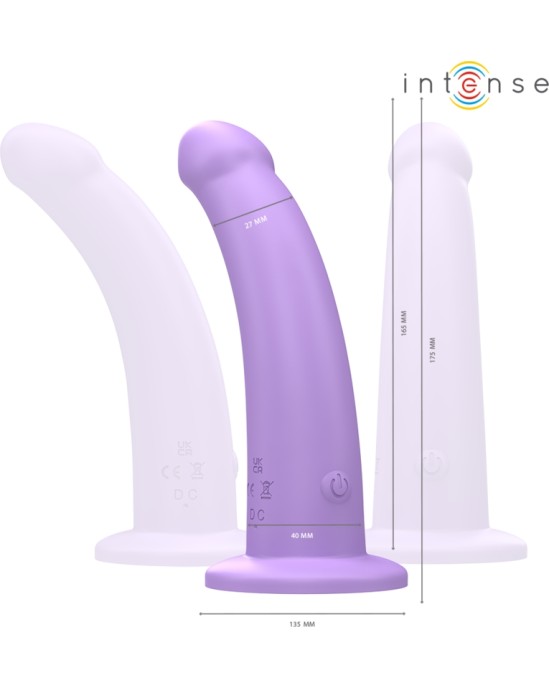 Intense Fun INTENSE - EDDIE VIBRATOR 17.5 CM 10 VIBRATIONS PURPLE REMOTE CONTROL