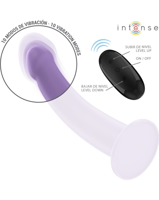 Intense Fun INTENSE - EDDIE VIBRATOR 17.5 CM 10 VIBRATIONS PURPLE REMOTE CONTROL