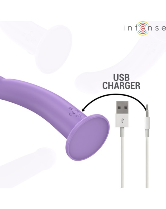 Intense Fun INTENSE - EDDIE VIBRATOR 17.5 CM 10 VIBRATIONS PURPLE REMOTE CONTROL