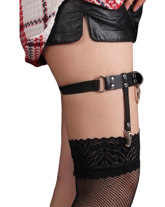 Subblime Fetish SUBBLIME - 953744 REGULĒJAMA ĀDAS PUNK PRIEKŠVETE, BLACK ONE SIZE