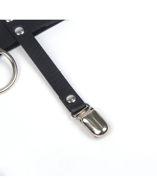 Subblime Fetish SUBBLIME - 953744 REGULĒJAMA ĀDAS PUNK PRIEKŠVETE, BLACK ONE SIZE