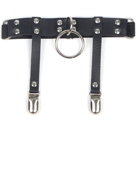 Subblime Fetish SUBBLIME - 953744 REGULĒJAMA ĀDAS PUNK PRIEKŠVETE, BLACK ONE SIZE