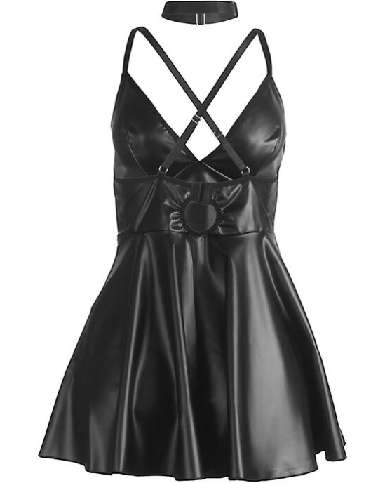 Subblime Dresses SUBBLIME - 955373 DRESS WITH BLACK LEATHER STRAPS S/M