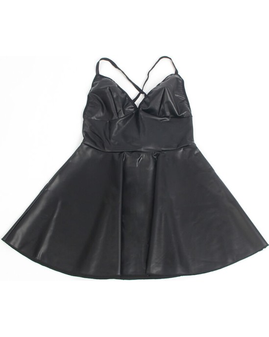 Subblime Dresses SUBBLIME - 955373 DRESS WITH BLACK LEATHER STRAPS S/M