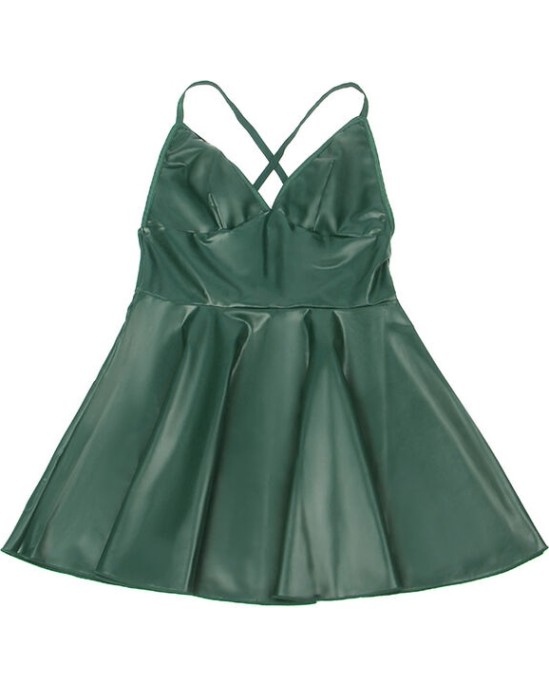 Subblime Dresses SUBBLIME - 955441 DRESS WITH GREEN LEATHER STRAPS L/XL