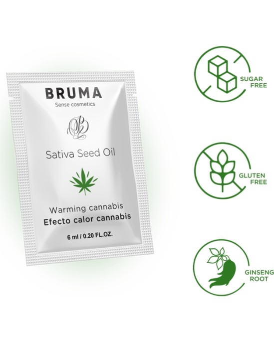Bruma SATIVA SEED OIL SLIDING GEL WARMING CANNABIS FLAVOR 6 ML