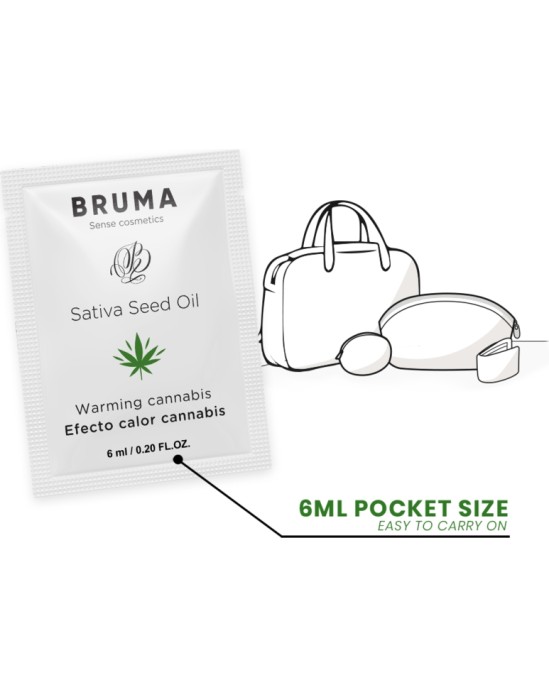 Bruma SATIVA SEED OIL SLIDING GEL WARMING CANNABIS FLAVOR 6 ML