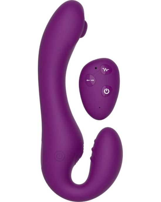 Xocoon 2 IN 1 STRAPLESS STRAP-ON VIBRATOR WITH REMOTE CONTROL PURPLE