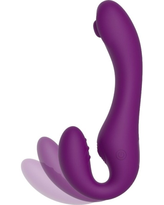 Xocoon 2 IN 1 STRAPLESS STRAP-ON VIBRATOR WITH REMOTE CONTROL PURPLE